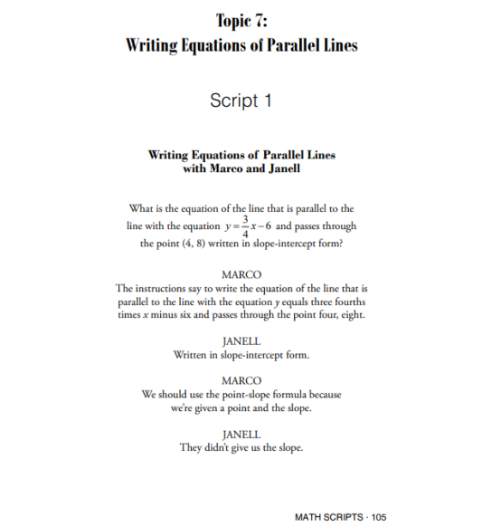 MathScripts: Algebra 1